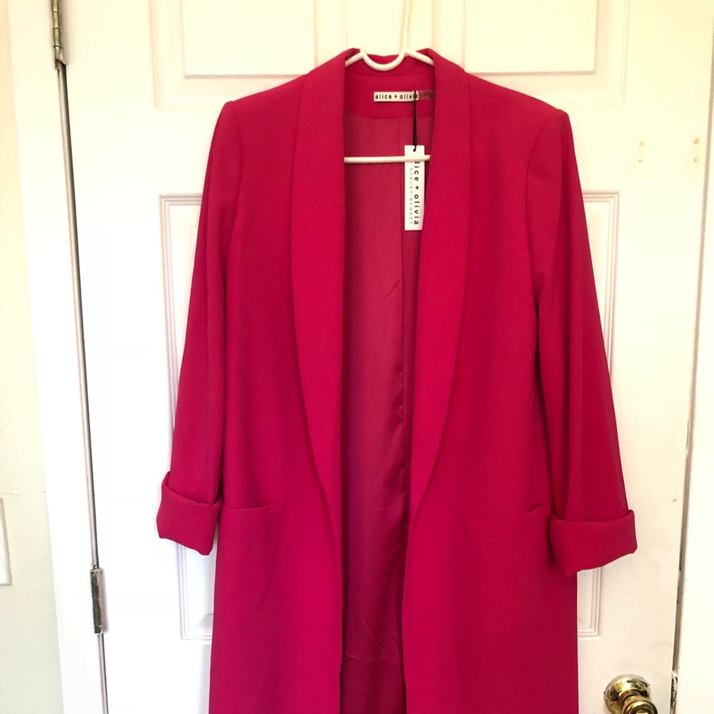 Alice + Olivia mid length trench jacket.
